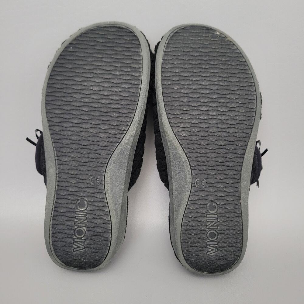 Vionic Womens Orthotic Support Mule Slippers Adilyn Adjustable Black Size 7 - Picture 11 of 11